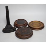 Four Chinese wooden stands