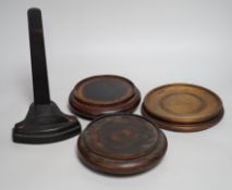 Four Chinese wooden stands