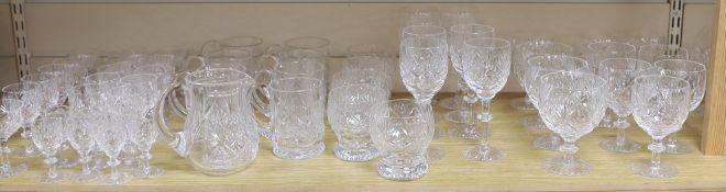 A large suite of Webb ‘Prince Regent’ cut glass