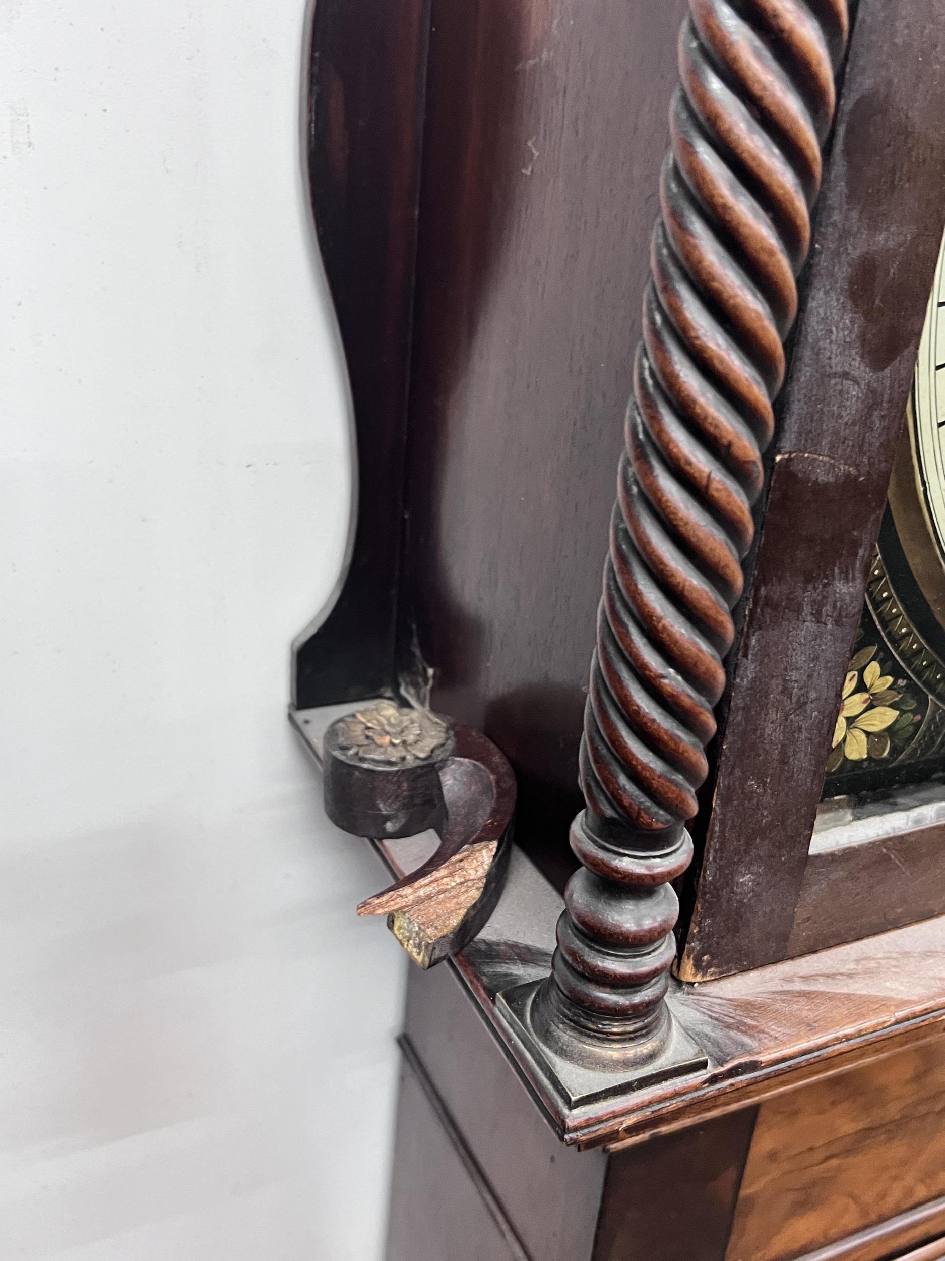 An early Victorian mahogany eight day longcase clock, marked Newport, height 227cm - Image 2 of 7