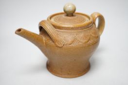 A & J Young, Gresham large stoneware studio teapot and cover, 30cm wide x 21.5cm high