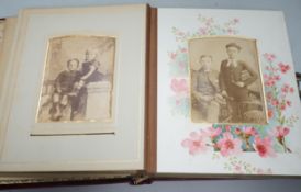 Five photo albums and a quantity of loose photos