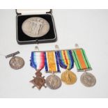 A World War I/World War II group of four Medals to M2–101459 PTE. J. Bourne. A.S.C., A war medal two