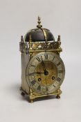 An early 20th century lantern style mantel timepiece, 21cm