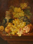 Charles Thomas Bale (1855-1923), oil on canvas, Still life of fruit, monogrammed and dated 1870,