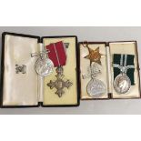 Squadron Leader W. Kenworthy medals, comprising a George V MBE (military) numbered 86759, a George