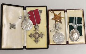 Squadron Leader W. Kenworthy medals, comprising a George V MBE (military) numbered 86759, a George