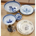 A collection of late 18th/early 19th century pearlware and creamware including three black
