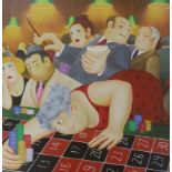 Beryl Cooke (1927-2008), limited edition print, 'Roulette', signed in pencil, 314/395, 50 x 51cm