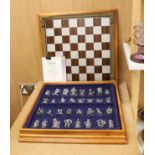 The Fantasy of the Crystal chess set and board with booklet and certificate of authenticity numbered