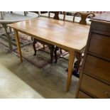 A mid century Gordon Russell, Broadway, rectangular teak dining table, length 130cm, width 82cm,