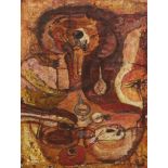 Rudana Salmonova (Czech, 20th C.), oil on canvas, Still life, signed and dated '68, 66 x 51cm