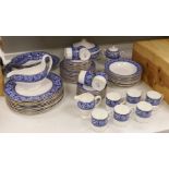 A Wedgwood Bokhara pattern 55 piece part dinner service, including a lidded vegetable tureen, a