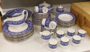 A Wedgwood Bokhara pattern 55 piece part dinner service, including a lidded vegetable tureen, a