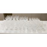 A 68 piece part suite of Waterford cut crystal ‘’Lismore’’ pattern drinking glassware,