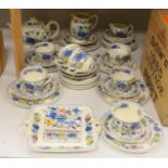 A Masons ‘Regency’ pattern part tea service, including teapot milk and cream jug