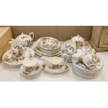 A Wedgwood ‘Eastern flowers’ pattern tea and part dinner service