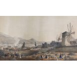 Havell after Cartwright (1789-1929), hand coloured aquatint, Town and harbour of Argostoli, (