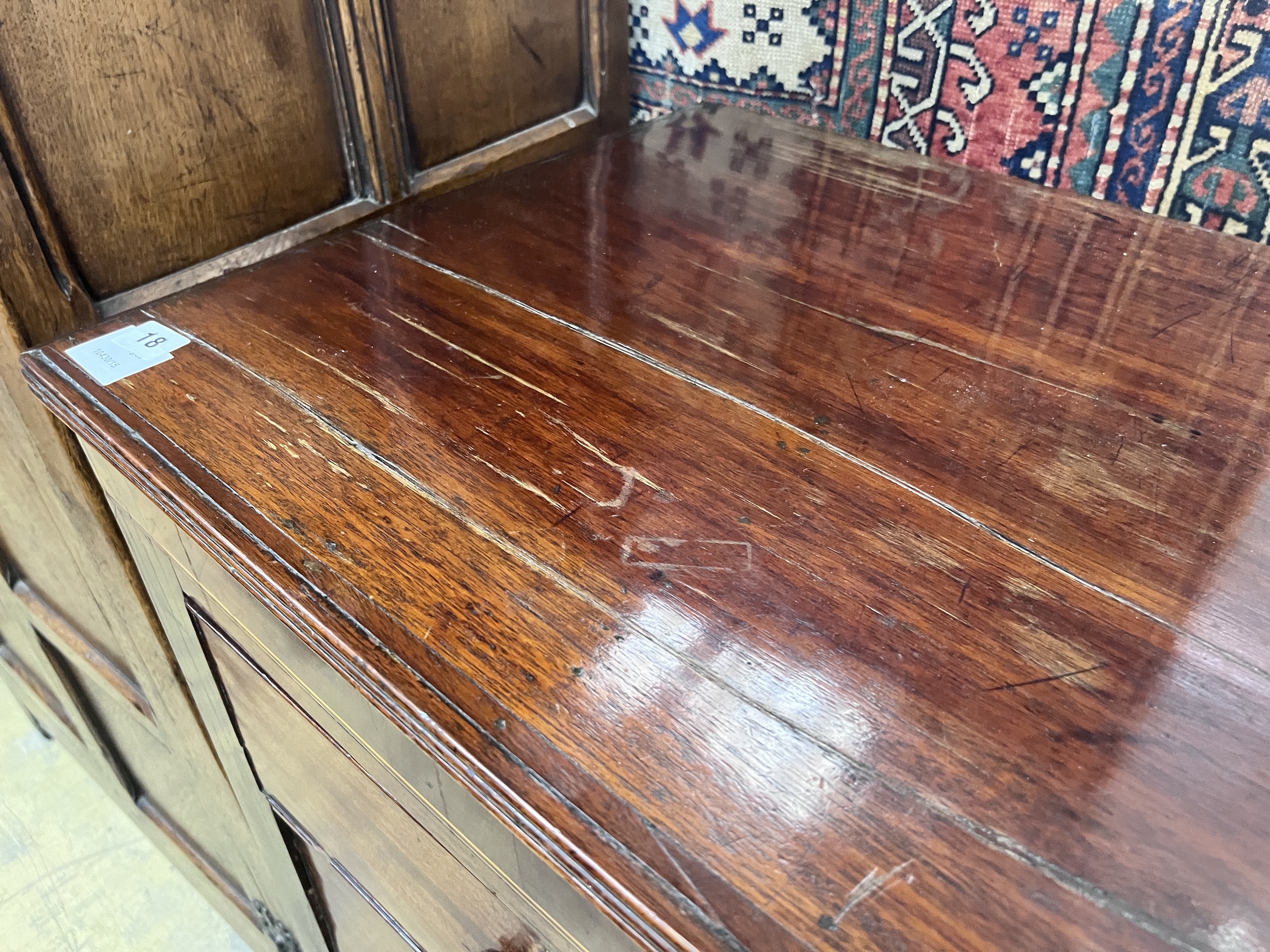 A George IV mahogany chest, width 120cm, depth 51cm, height 112cm - Image 4 of 7