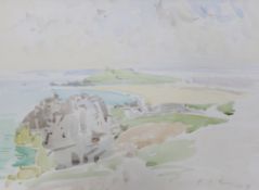 Reginald Grenville Eves RA (1866-1941), watercolour, 'Coast at St. Ives', signed and dated 1919,