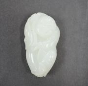 A Chinese white jade carving of Budai, 6cm