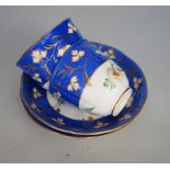 A Victorian Staffordshire bone china part tea set
