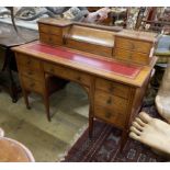 An Edwardian Edwards & Roberts Sheraton Revival satinwood banded marquetry inlaid mahogany