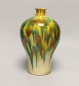 A Chinese pottery vase, stamped to base, 22cm