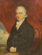 Late 18th century/Early 19th century English School, oil on canvas, Portrait of a seated gentleman