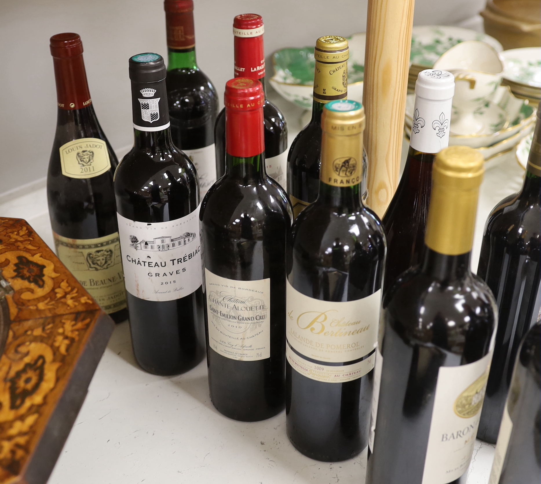 Twelve bottles of wine including Margaux Chateau Giscours 1975, Margaux Chateau Deyrem Valentin - Image 3 of 3
