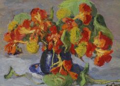 Thomas Armes (1894-1963) oil on canvas, Still life of flowers in a vase, signed, 34 x 24cm