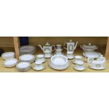 A Royal Doulton bone china dinner and tea service, Sonnet pattern