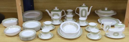 A Royal Doulton bone china dinner and tea service, Sonnet pattern