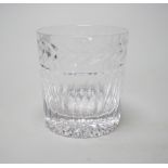 A collection of crystal drinking glasses including Stuart, Royal Doulton and Royal Brierley