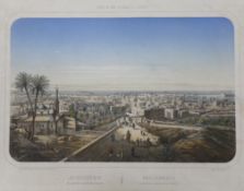 After Louis Le Breton (French 1818–1866) colour lithograph, 'Alexandria, Egypt', publ. L Turgis,