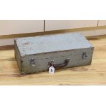 A cased Hilger & Watts speed indicator, no 148178, the case 54cm wide