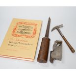 A book on British plane makers from 1700 by W L Goodman together with a W Marples & Son bladed