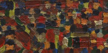 Manner of Hans Hofmann (1880–1966) impasto oil on canvas, Abstract composition, 90 x 45cm