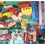 A collection of Dinky Toys, Matchbox Series diecast vehicles, including Dinky Auto Service Car