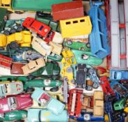 A collection of Dinky Toys, Matchbox Series diecast vehicles, including Dinky Auto Service Car