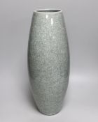 A large Korean celadon crackleware vase, 46cm high