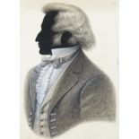 20th century crayon and white drawings of composers, and related prints, approx. 27x18cm