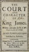 ° ° [Weldon, Sir Anthony] The Court and Character of King James ... portrait frontis., title
