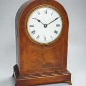An Edwardian mantel clock with balance escapement