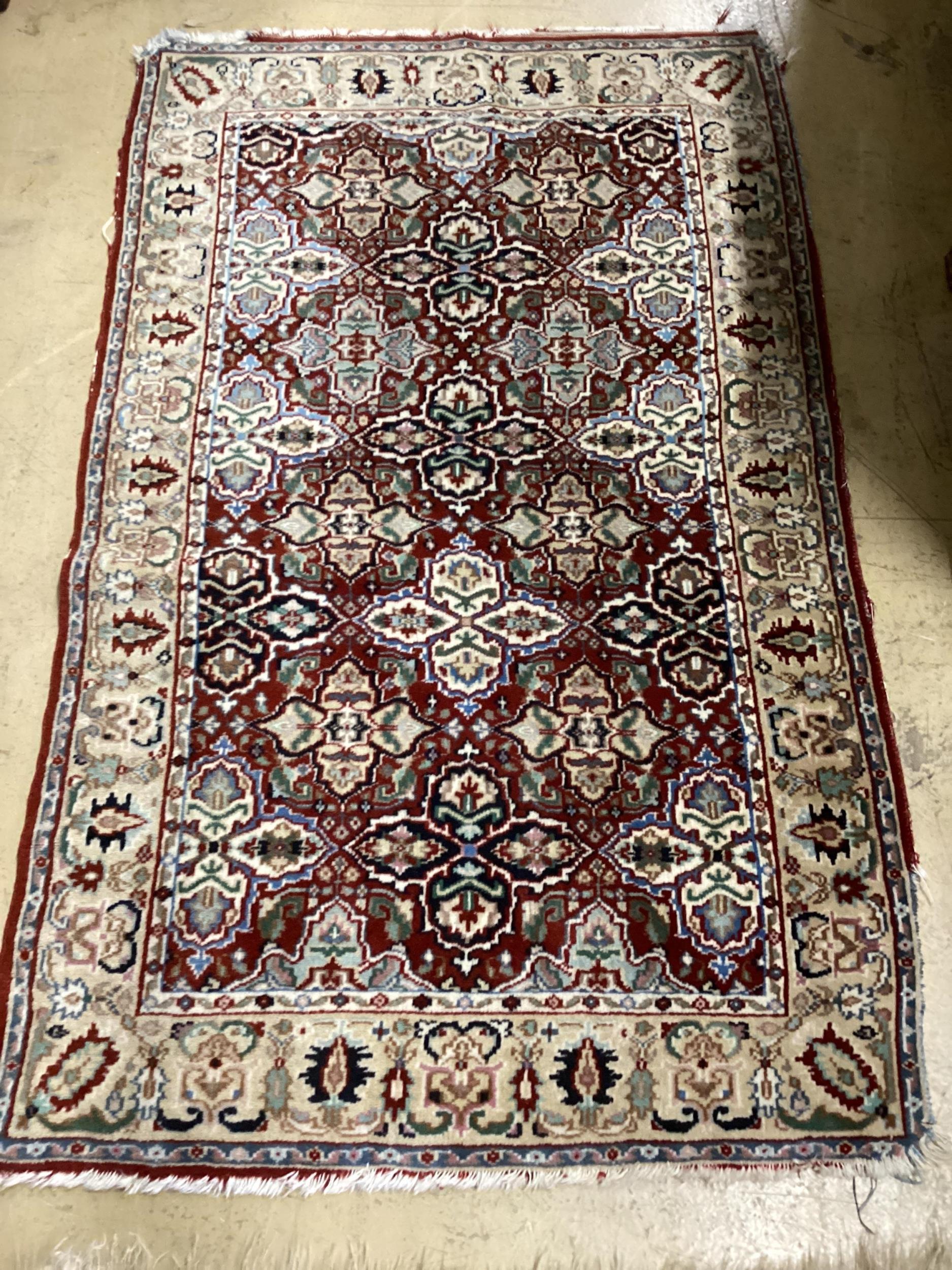 A North West Persian rug and a Bokhara rug, larger 114 x 84cm - Image 4 of 8