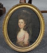 Late 18th/early 19th century English School, oil on canvas, laid onto wood panel, Portrait of a