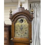 A George III oak eight day longcase clock marked Robert Davy Hoveton 'The Charlotte', height 238cm