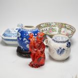 A group of various Chinese ceramics etc