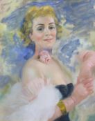 John Frederick Lloyd Strevens (1902-1990), oil on canvas, Portrait of a young woman, signed, dated