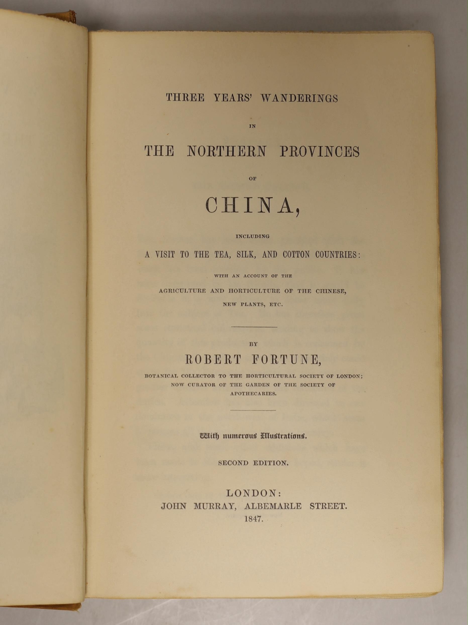 ° ° Fortune, Robert - Three Year's Wanderings in the Northern Provinces of China, including a - Image 3 of 4